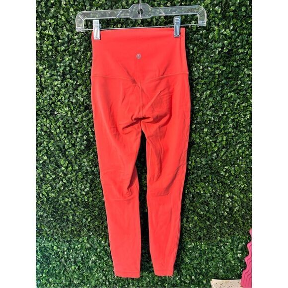 Lululemon Align HR 25” Leggings Size 2 Raspberry Cream Double Lined - Picture 2 of 3